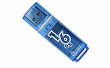 USB флешка 16Gb SmartBuy Glossy USB 2.0 синий