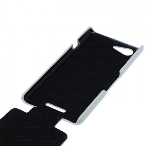 Чехол-раскладной для Sony Xperia E3 Aksberry белый фото 2