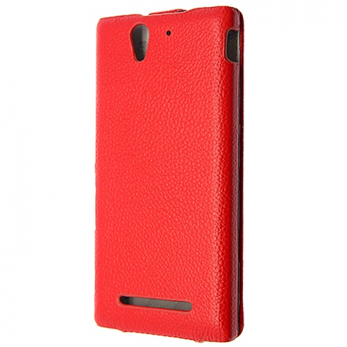 Чехол-раскладной для Sony Xperia C3 Sipo красный фото 2