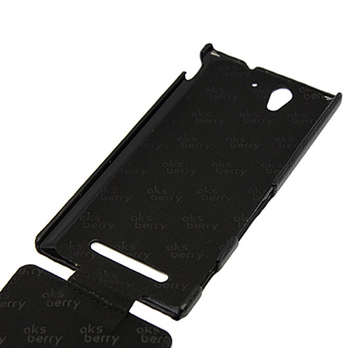 Чехол-раскладной для Sony Xperia C3 Aksberry черный фото 2