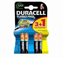 Батарейка Duracell AAA LR03 BL4 Turbo Max																						