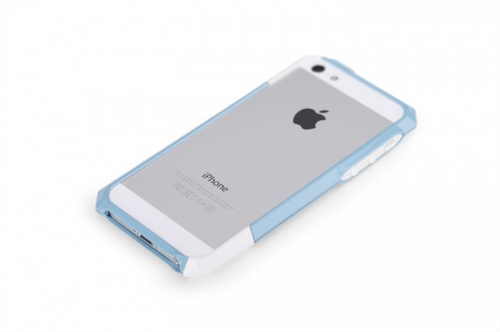 Бампер для iPhone 5/5S Rock Van Shell голубой фото 3