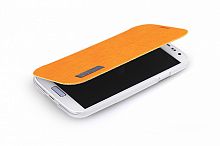 Чехол-книга для Samsung i9500 Galaxy S4 Rock Elegant оранжевый