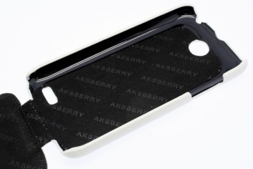Чехол-раскладной для Lenovo A516 Aksberry белый фото 4