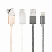 Кабель Apple iPhone 5/6 Hoco UPL16 Emergency Charging Cable серебрянный