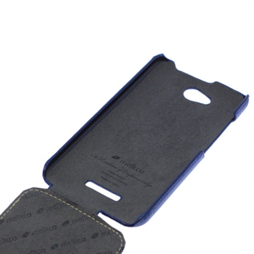 Чехол-раскладной для HTC Desire 616 Melkco синий фото 2