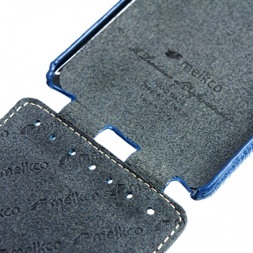 Чехол-раскладной для HTC Desire 600 Melkco синий фото 4