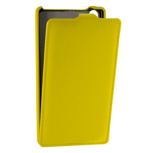 Чехол-раскладной для Highscreen Spade American Icon Style желтый