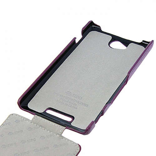 Чехол-раскладной для Sony Xperia C Sipo фиолетовый фото 2