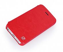 Чехол-книга для iPhone 5/5S Hoco Crystal Folder Leather Case красный