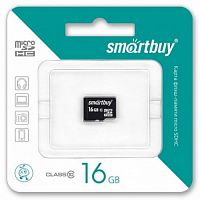 Карта памяти MicroSDHC 16Gb SmartBuy class 10 UHS-1 без адаптера