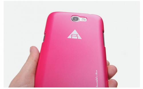 Чехол-накладка для Samsung Galaxy Note 2 Rock Naked Shell розовый фото 2