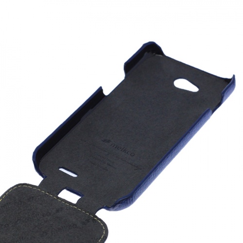 Чехол-раскладной для LG Optimus L90 D405/410 Melkco синий фото 3