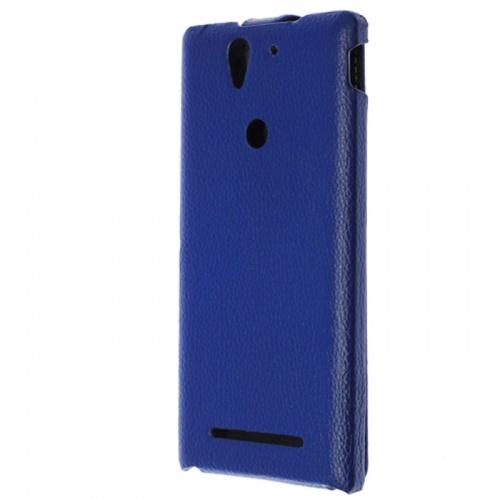 Чехол-раскладной для Sony Xperia C3 Melkco синий фото 2