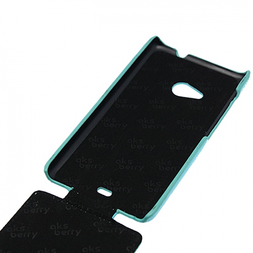 Чехол-раскладной для Microsoft Lumia 535 Aksberry бирюзовый фото 3