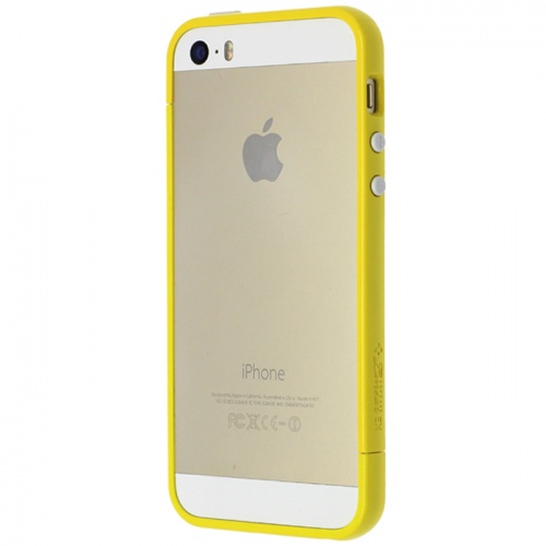 Бампер для iPhone 5/5S SGP Linear X желтый фото 2