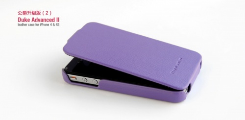 Чехол-раскладной для iPhone 4/4S Hoco Duke Advanced 2 фиолетовый