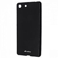 Чехол-накладка для Sony Xperia M5 Melkco TPU матовый черный