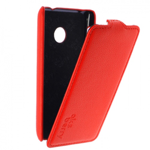Чехол-раскладной для Nokia Lumia 530 Aksberry красный