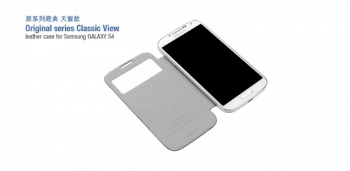 Чехол-книга для Samsung i9500 Galaxy S4 Hoco Original Classic белый фото 4