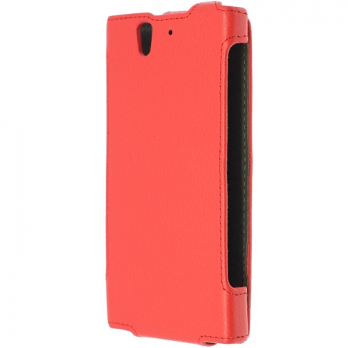Чехол-раскладной для Sony Xperia Z L36i Redberry красный фото 2