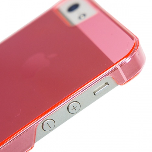 Чехол-накладка для iPhone 5/5S Hoco Ultrathin пластик розовый фото 2