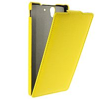 Чехол-раскладной для Sony Xperia C3 American Icone Style желтый