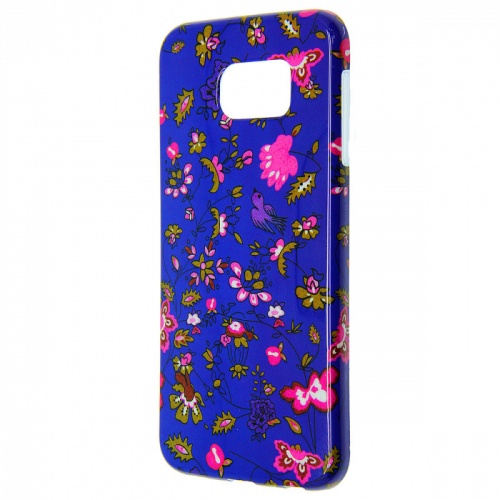 Чехол-накладка для Samsung Galaxy S6 Slip TPU Flower