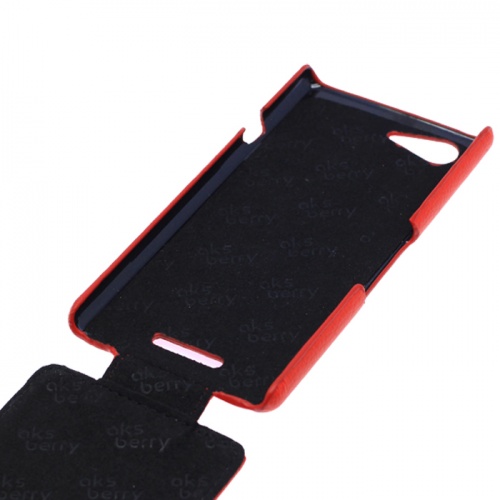 Чехол-раскладной для Sony Xperia E3 Aksberry красный фото 2