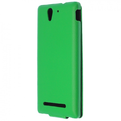 Чехол-раскладной для Sony Xperia C3 Aksberry зеленый фото 2