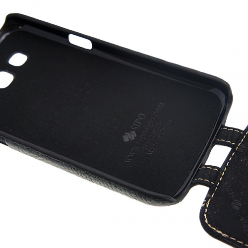 Чехол-раскладной для Samsung i8552 Galaxy Win Duos Sipo черный фото 3