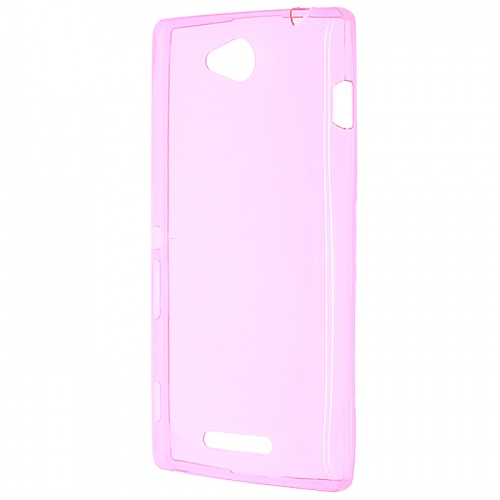 Чехол-накладка для Sony Xperia C S39h C2305 Just Slim розовый
