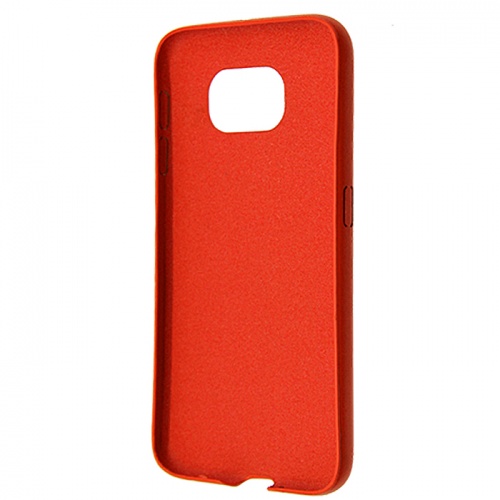 Чехол-накладка для Samsung Galaxy S6 Aksberry Slim Soft красный фото 2