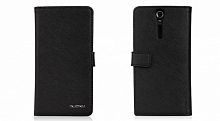 Чехол-книга для Sony Xperia S LT26i Nuoku BOOKLT26IBLK черный
