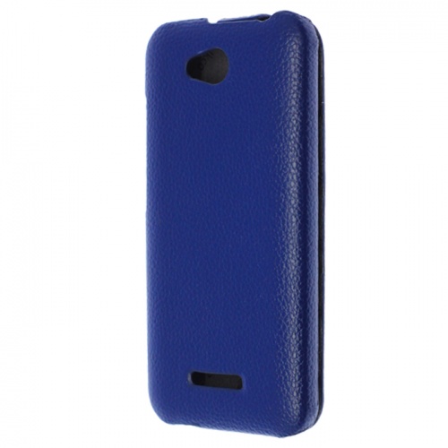 Чехол-раскладной для HTC Desire 616 Melkco синий фото 3