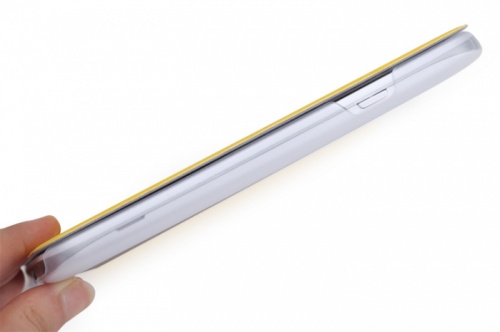 Чехол-книга для LG Optimus G Pro E988 Rock Elegant Shell желтый фото 5