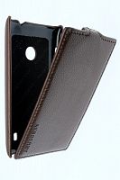 Чехол-раскладной для Nokia Lumia 520/525 Aksberry коричневый