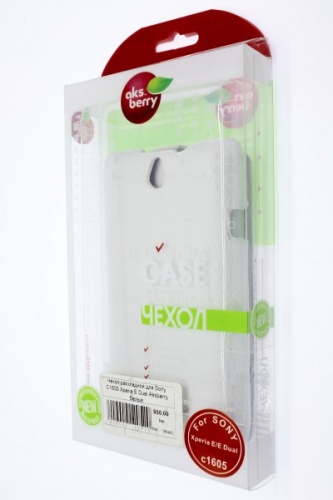 Чехол-раскладной для Sony Xperia E Dual Aksberry белый фото 2