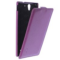 Чехол-раскладной для Sony Xperia C3 Aksberry фиолетовый