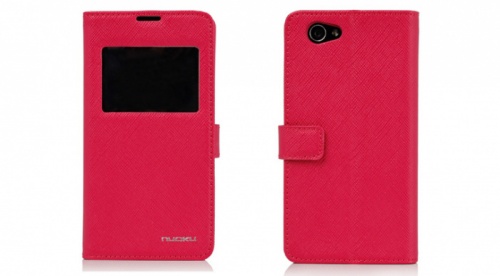 Чехол-книга для Sony Xperia Z1 Mini Nuoku BOOKZ1CPTPNK розовый