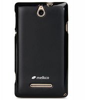 Чехол-накладка для Sony Xperia E Melkco TPU черный