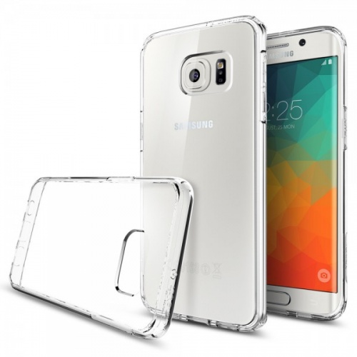 Чехол-накладка для Samsung Galaxy S6 Edge Plus Spigen Ultra Hybrid SGP11699 кристальный прозрачный 