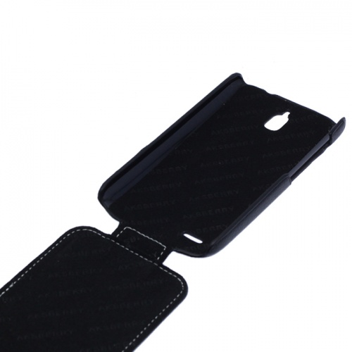Чехол-раскладной для Huawei G610 Aksberry черный фото 2
