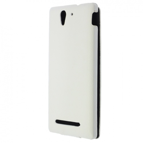 Чехол-раскладной для Sony Xperia C3 Aksberry белый фото 2