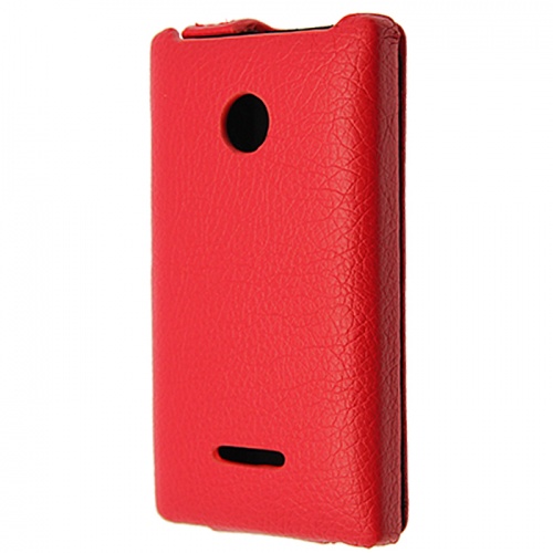 Чехол-раскладной для Microsoft Lumia 435 Aksberry красный фото 3