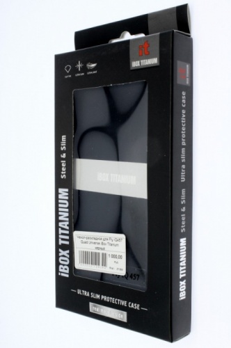 Чехол-раскладной для Fly iQ457 Quad Universe iBox Titanium черный фото 3