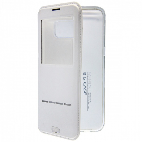 Чехол-книга для Samsung Galaxy S6 Edge Plus G-Case Sense Series II белый